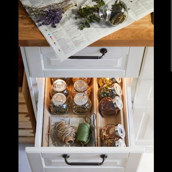 IKEA RAJTAN Spice jar, Glass, Aluminum Color 400.647.02, 1-Pack( 4-Count ),Clear - Picture 10 of 11